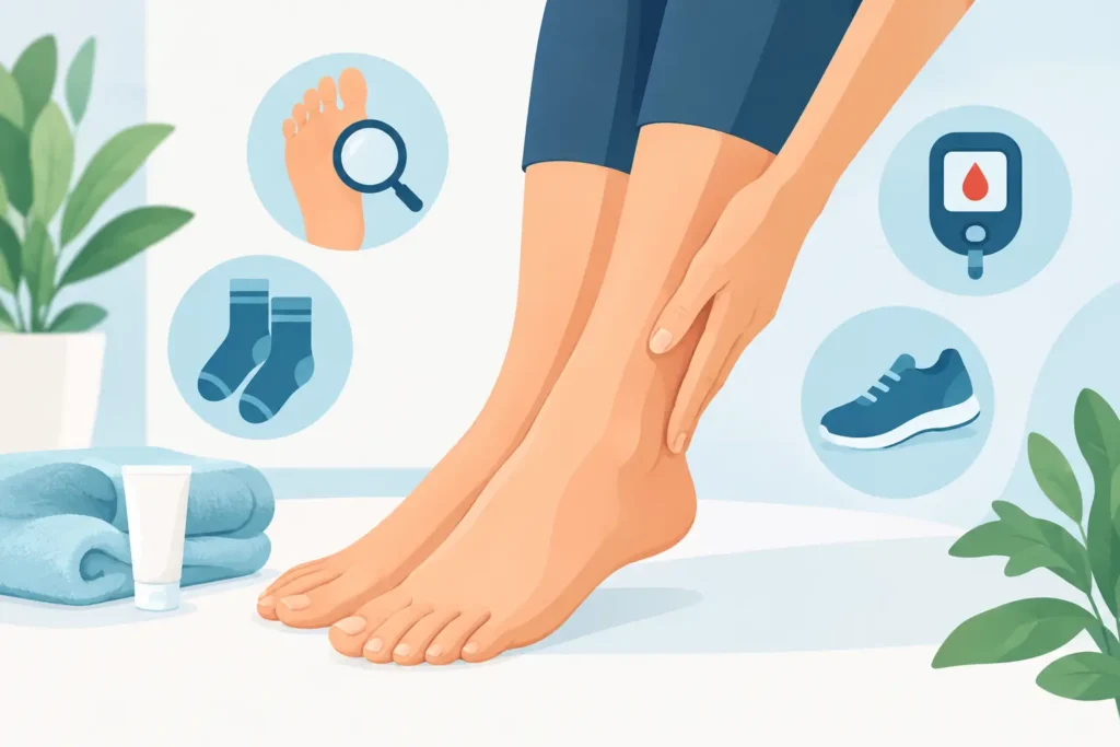 Come proteggere piedi diabetici ogni giorno